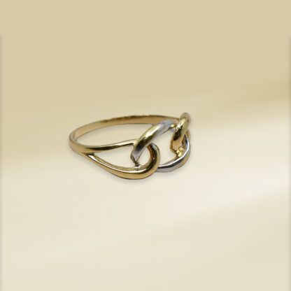 18K Two-Tone Infinity Design Ladies' Ring - Image 2
