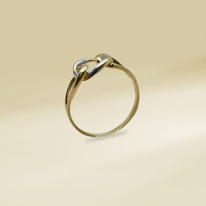 18K Two-Tone Infinity Design Ladies' Ring - Image 3