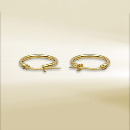 18K Yellow Gold Mini Hoop Earrings
