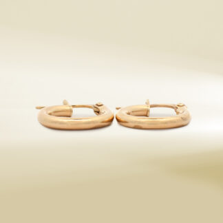 18K Yellow Gold Mini Hoop Earrings