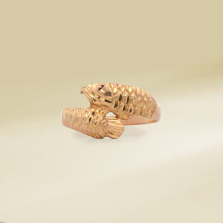 18K Yellow Gold Ladies' Ring Arowana Fish Design