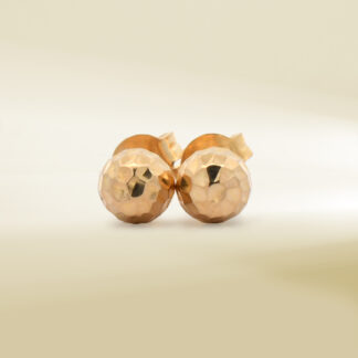 18K Yellow Gold Ball Stud Earrings