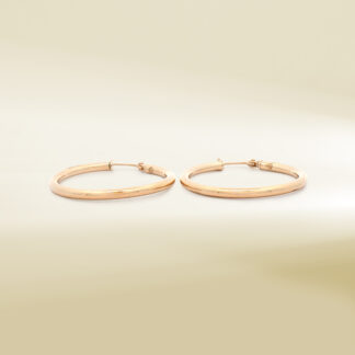 18K Yellow Gold Hoop Earrings