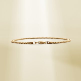 18K Yellow Gold Curb Chain Bracelet
