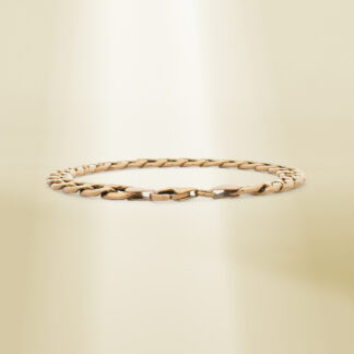 18K Yellow Gold Big Curb Chain Bracelet