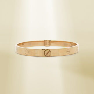 18K Two-Tone Brand-Inspired Bangle