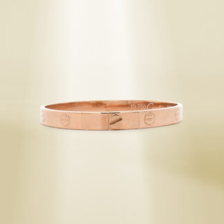 18K Rose Gold Brand-Inspired Bangle