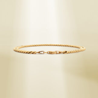 18K Yellow Gold Curb Chain Bracelet