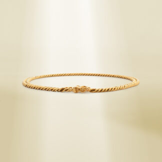 18K Yellow Gold Curb Chain Bracelet
