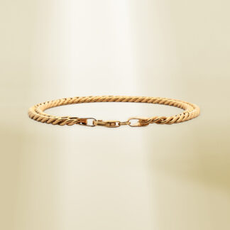 18K Yellow Gold Curb Chain Bracelet