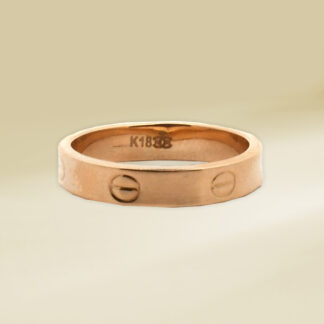 18K Yellow Gold Ladies' Ring Brand Inspired