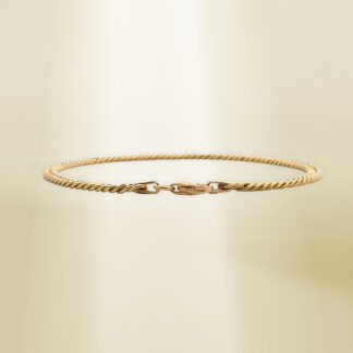 18K Yellow Gold Curb Chain Bracelet