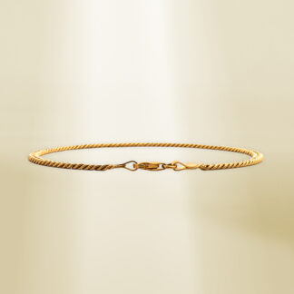 18K Yellow Gold Curb Chain Bracelet