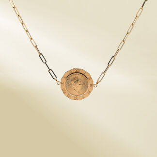 18K Yellow Gold Paperclip Chain Necklace