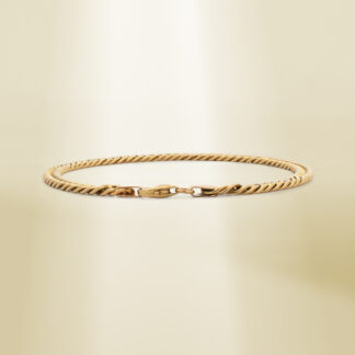 18K Yellow Gold Curb Chain Bracelet