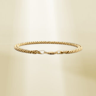 18K Yellow Gold Curb Chain Bracelet