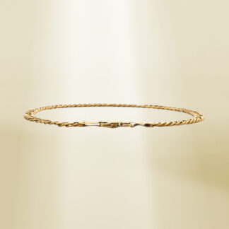 18K Yellow Gold Curb Chain Bracelet