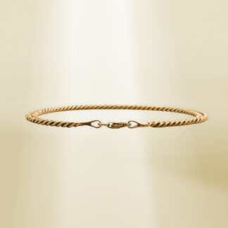 18K Yellow Gold Curb Chain Bracelet