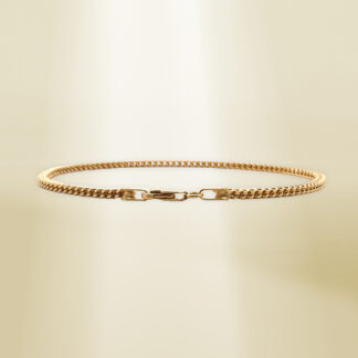 18K Yellow Gold Foxtail Chain Bracelet