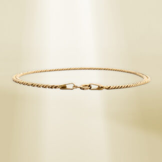 18K Yellow Gold Curb Chain Bracelet