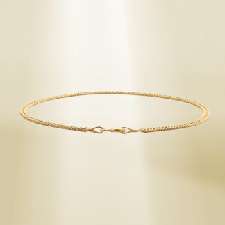 18K Yellow Gold Curb Chain Bracelet