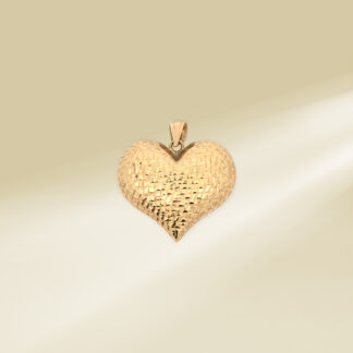 18K Yellow Gold Heart Pendant