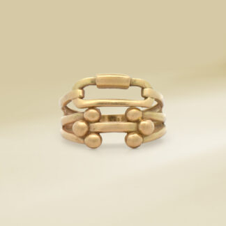 18K Yellow Gold Ladies' Ring Brand-Inspired