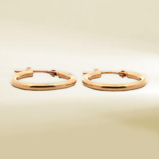 18K Yellow Gold Hoop Earrings