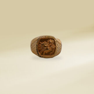 18K Yellow Gold Mesa Design Gents' Ring