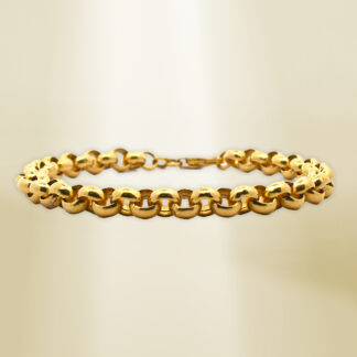 18K Yellow Gold Rolo Design Bracelet