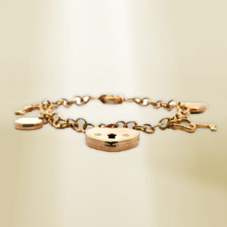 18K Yellow Gold Charmed Design Bracelet