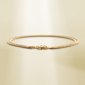 18K Yellow Gold Curb Chain Bracelet