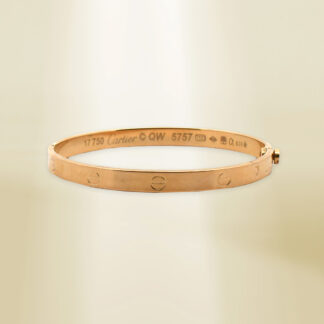 18K Yellow Gold Brand-Inspired Bangle