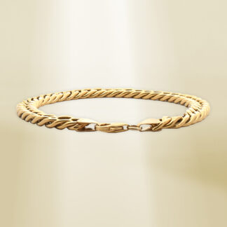 18K Yellow Gold Curb Chain Bracelet