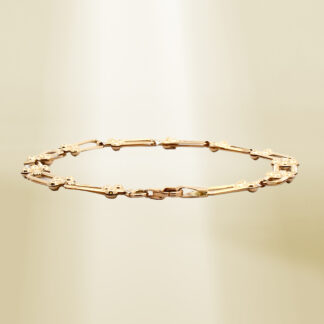 18K Yellow Gold Brand-Inspired Bracelet