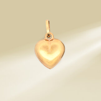 18K Yellow Gold Heart Pendant