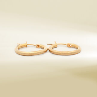 18K Yellow Gold Mini Hoop Earrings