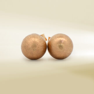 18K Yellow Gold Ball Stud Earrings