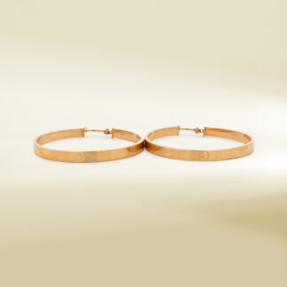 18K Yellow Gold Hoop Earrings