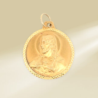 14K Yellow Gold Reversible Pendant