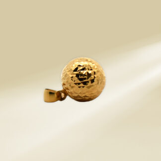 18K Yellow Gold Ball Design Pendant